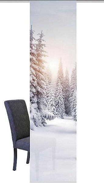 HOME WOHNIDEEN Schiebegardine WINTERSONNE (1 St), Paneelwagen, blickdicht, günstig online kaufen