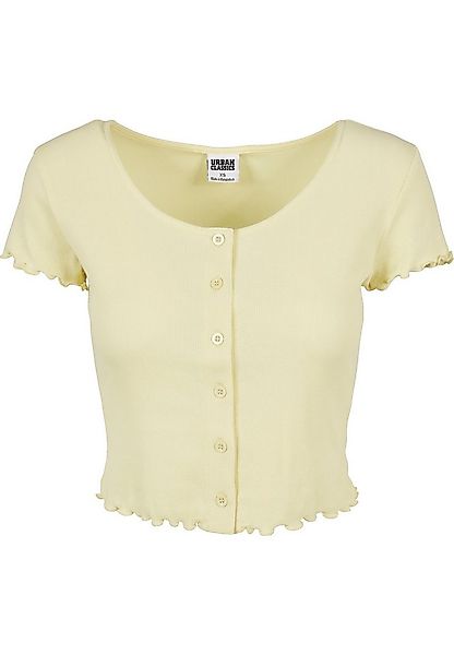 URBAN CLASSICS Kurzarmshirt Urban Classics Damen Ladies Cropped Button Up R günstig online kaufen