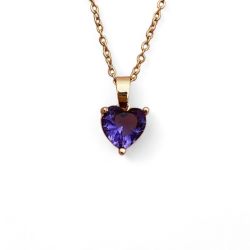 Eyecatcher Edelstahlkette Halskette Gold mit Herz günstig online kaufen