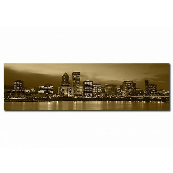 Leinwandbild Panorama von Chicago am Michigan See  XXL günstig online kaufen