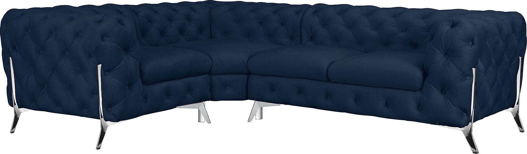 Home affaire Chesterfield-Sofa »Amaury L-Form« moderne Chersterfield-Optik, günstig online kaufen