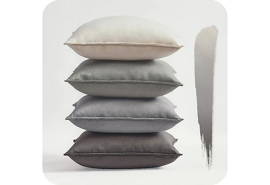 Topfinel Kissenbezüge 4er Set 40x40 & 50x50 cm aus weichem Samt-flauschig m günstig online kaufen