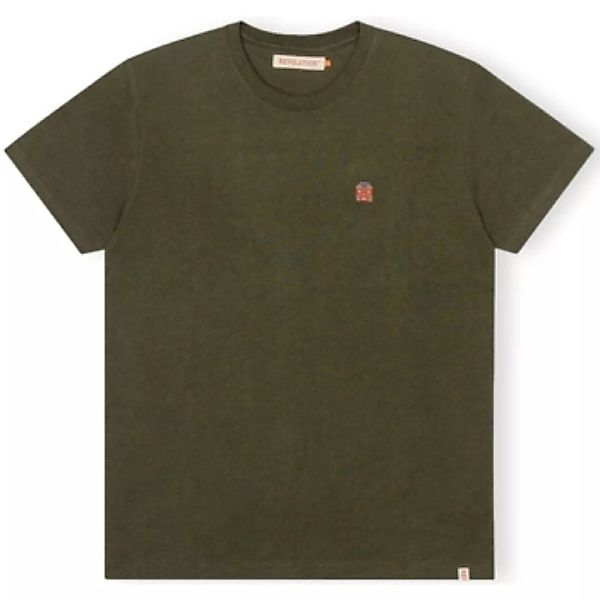 Revolution  T-Shirts & Poloshirts T-Shirt Regular 1340 WES - Army/Melange günstig online kaufen