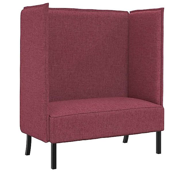 vidaXL Sofa Hoher Rücken Sofa Weinrot 109 x 56 x 121 cm Stoff, 1 Teile günstig online kaufen