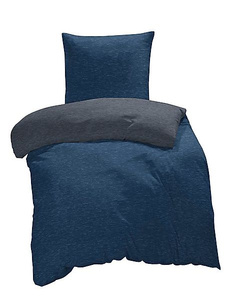 One Home Bettwäsche Melange, Flanell, 4 teilig, modern meliert, Baumwolle k günstig online kaufen