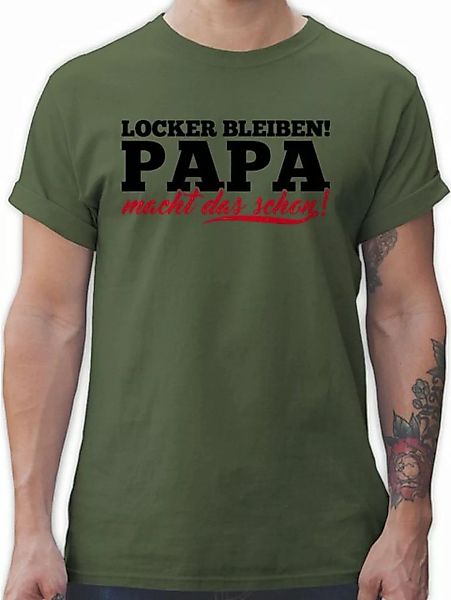 Shirtracer T-Shirt Locker bleiben Papa macht das schon - Vatertag Geschenk günstig online kaufen