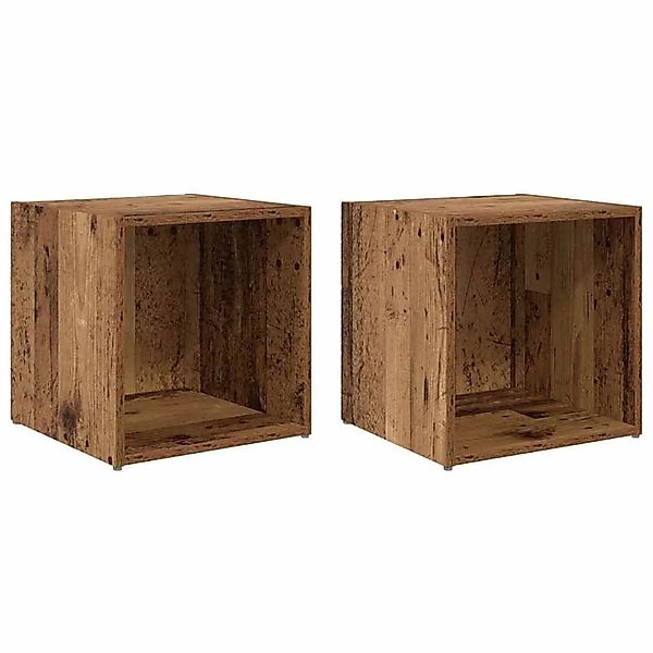 vidaXL TV-Schrankset 2-Tlg Altholz 37 x 35 x 37,5 cm Holzwerkstoff 875087 günstig online kaufen