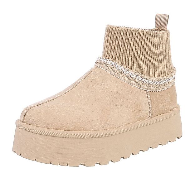 Ital-Design Damen Snowboots Freizeit Snowboots (88519244) Flach Stiefelette günstig online kaufen