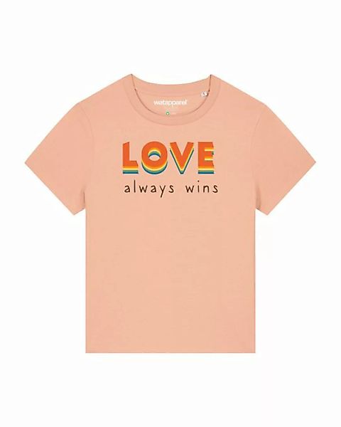 wat? Apparel Print-Shirt Love always wins (1-tlg) günstig online kaufen