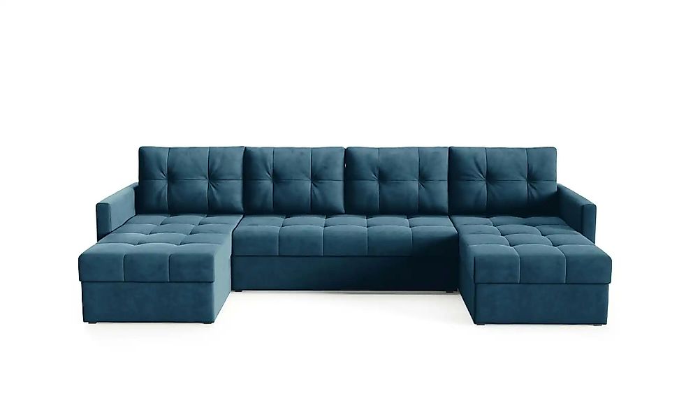 Wohnlandschaft  Olivia ¦ blau ¦ Maße (cm): B: 301 H: 86 Polstermöbel > Sofa günstig online kaufen