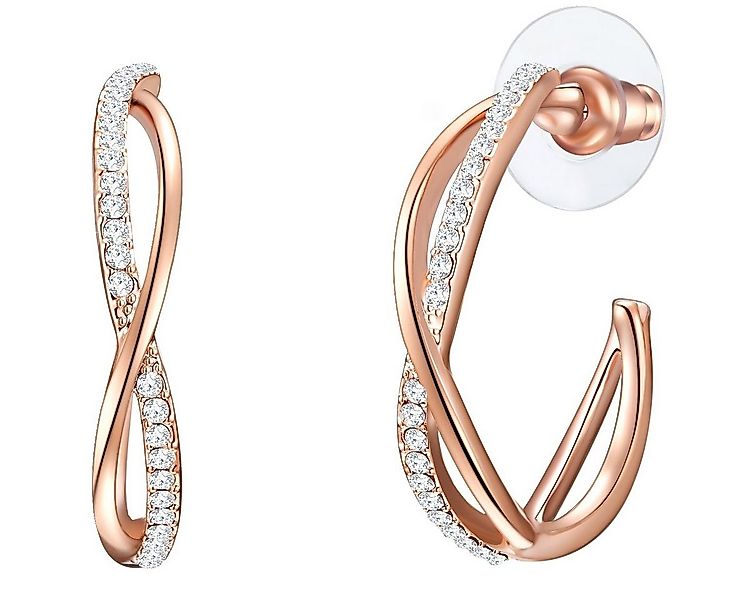 Lulu & Jane Paar Creolen roségold, Metall-Legierung günstig online kaufen