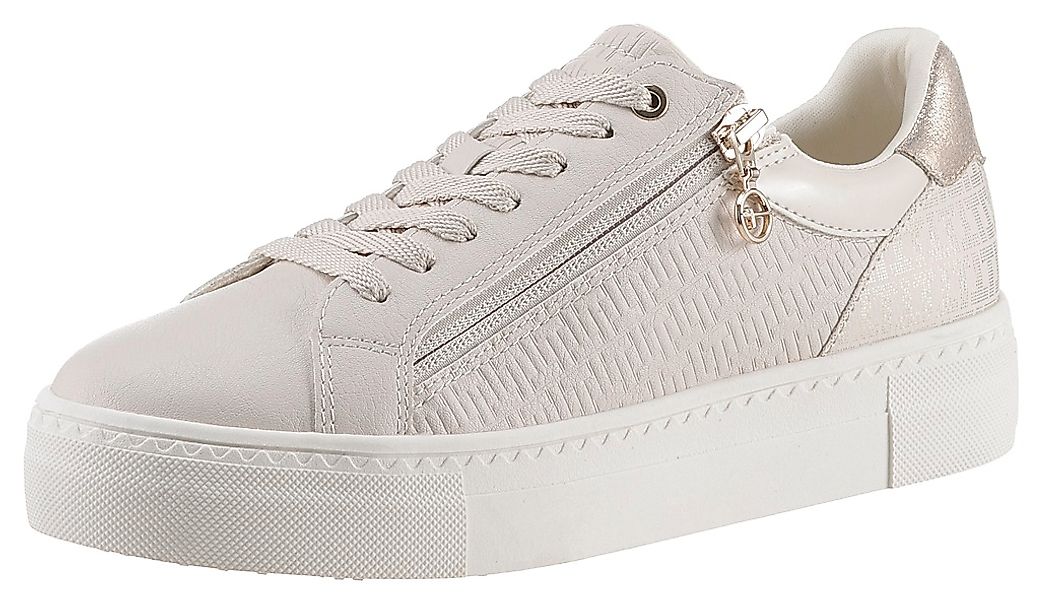 Tamaris Plateausneaker, Freizeitschuh, Halbschuh, Schnürer mit Besätzen und günstig online kaufen