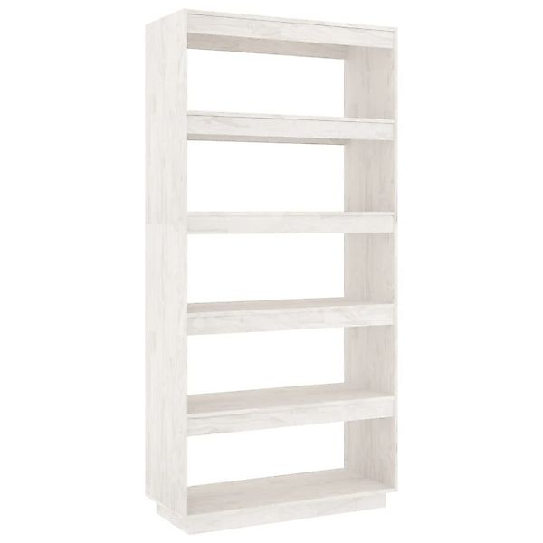 furnicato Bücherregal Bücherregal/Raumteiler Weiß 80x35x167 cm günstig online kaufen