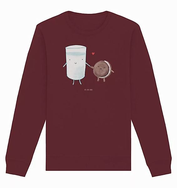 Mr. & Mrs. Panda Longpullover Milch Keks Größe XL - Burgundy - Geschenk, lu günstig online kaufen