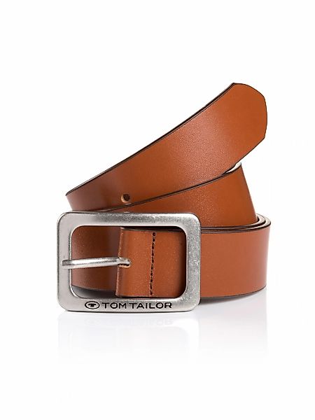 TOM TAILOR Ledergürtel "TTEVE", 4 cm breiter Damen Ledergürtel, kalssiches günstig online kaufen