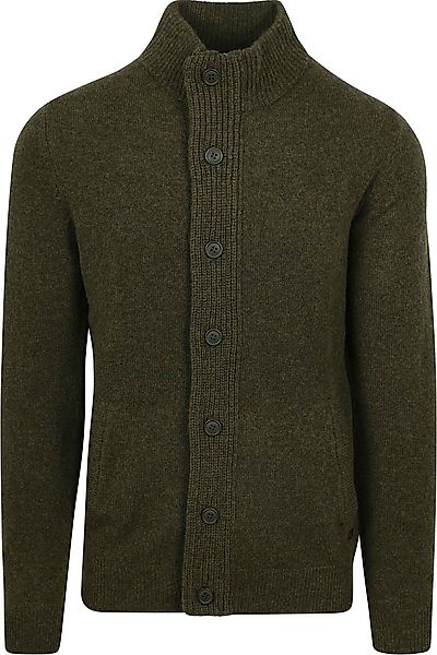 Barbour Zip Pull Lambswool Dunkelgrün - Größe M günstig online kaufen