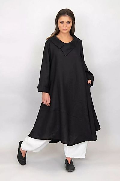 déjà vu Fashion Sommerkleid Ellipse Kleid in A-Form aus Leinen (1-tlg) günstig online kaufen