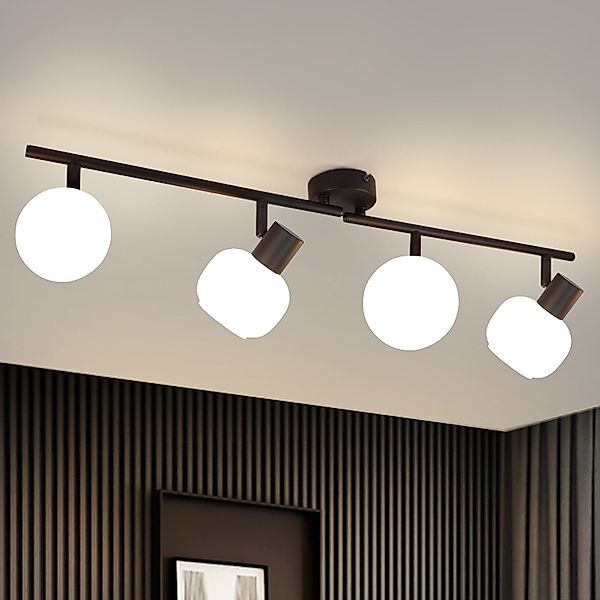ZMH Deckenstrahler 2/3/4 Flammig E14 Glas günstig online kaufen