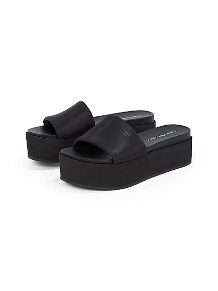 Calvin Klein Jeans Pantolette "FLATFORM SANDAL SLIDE IN NYLON", Poolslides, günstig online kaufen