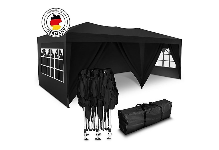 Kronenburg Partyzelt 3x6m wasserdicht - Gartenpavillon, Faltpavillon stabil günstig online kaufen