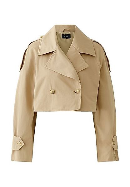 Oui Trenchcoat Trenchcoat Baumwoll-Twill günstig online kaufen