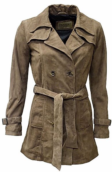 Zimmert Leather Ledermantel Anna Trenchcoat Wildleder Ziegenvelour Mantel M günstig online kaufen