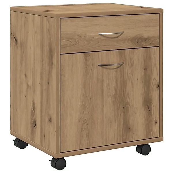 vidaXL Rollcontainer Artisan-Eiche 45x38x54 cm Holzwerkstoff 856655 günstig online kaufen