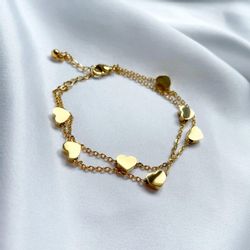 GOLDKLEIN Armband Edelstahl Schmuck Herz Armkette, günstig online kaufen