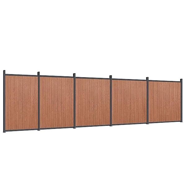 vidaXL Zaunelement Braun 872x186 cm WPC 3282802 günstig online kaufen