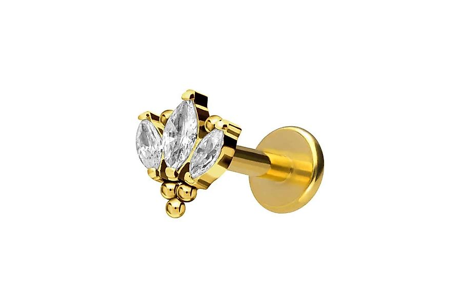 PIERCINGLINE Piercing-Set Titan Labret mit Innengewinde günstig online kaufen