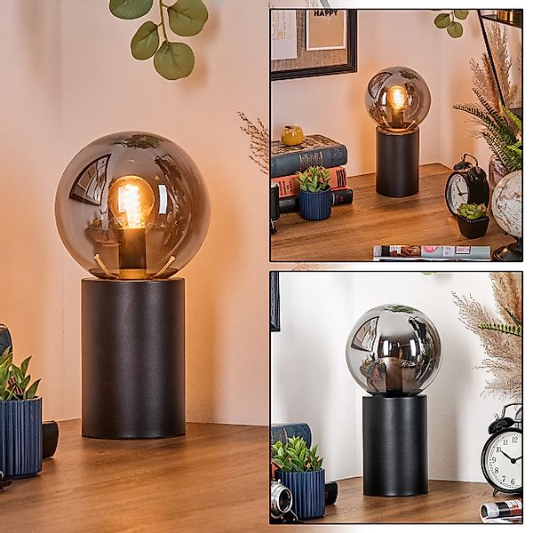 hofstein Tischleuchte Tischlampe aus Metall/Glas in günstig online kaufen
