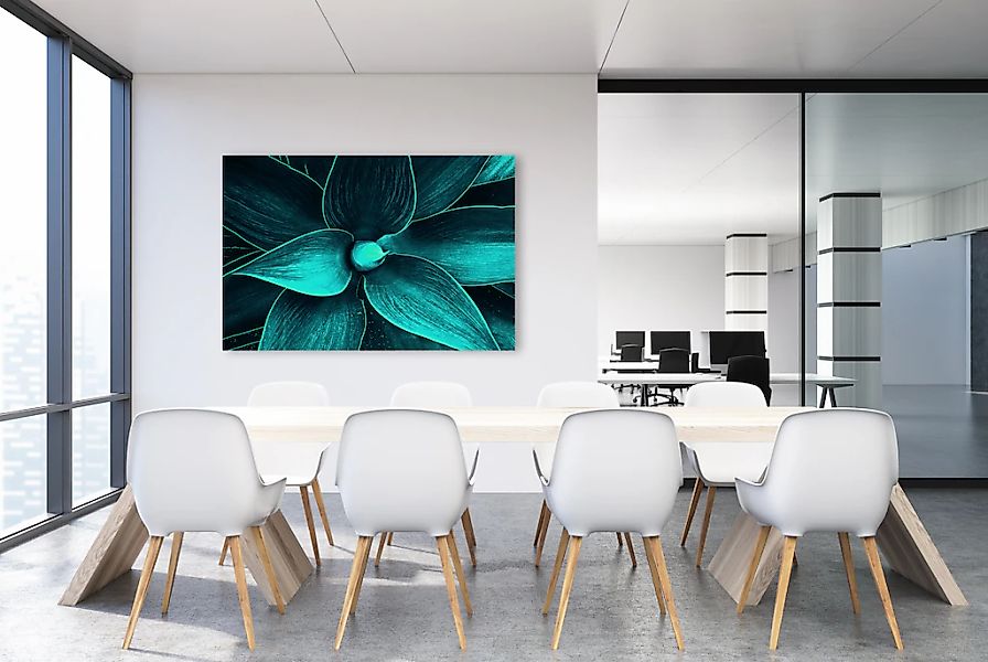 queence Leinwandbild "Susi" Blumenbilder  Blätter  Blätterbilder 1 Stk. tlg günstig online kaufen