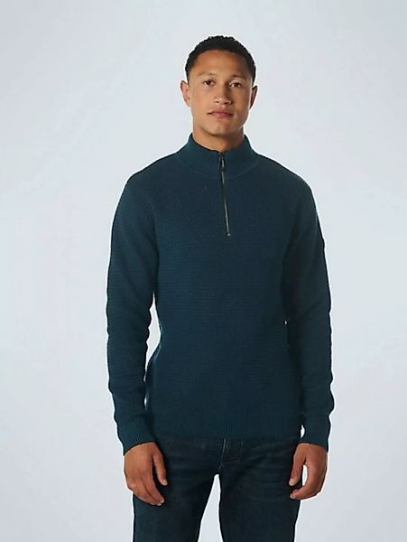 NO EXCESS Strickpullover Pullover Half Zipper 2 Coloured Melange günstig online kaufen