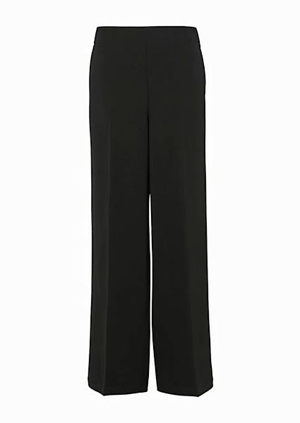 s.Oliver Stoffhose Wide-Leg-Hose mit elastischem Bund Gummizug günstig online kaufen