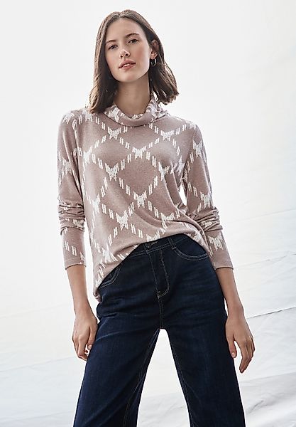 STREET ONE Langarmshirt mit Rollkragen günstig online kaufen
