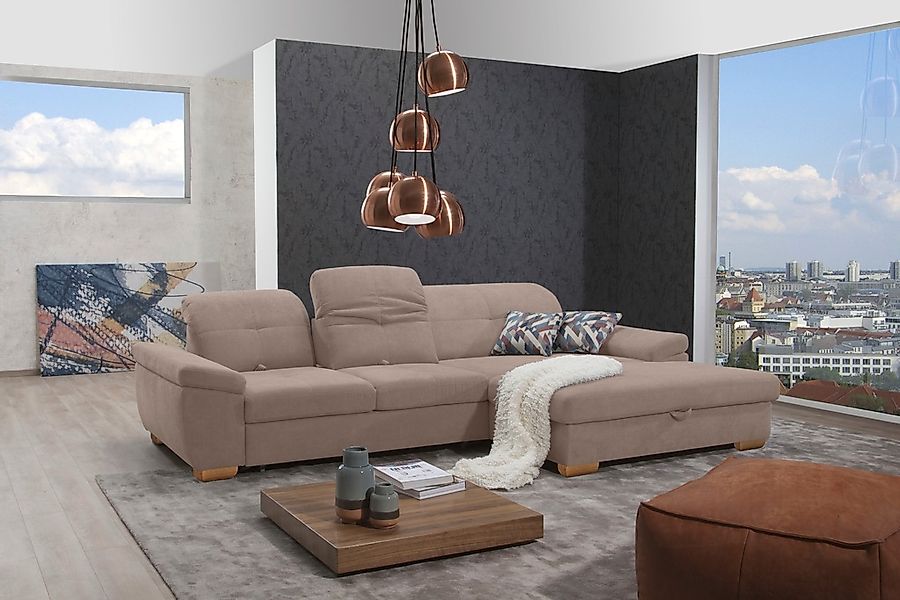 alina Ecksofa »Nadira« wahlweise mit Bettfunktion und Stauraum günstig online kaufen