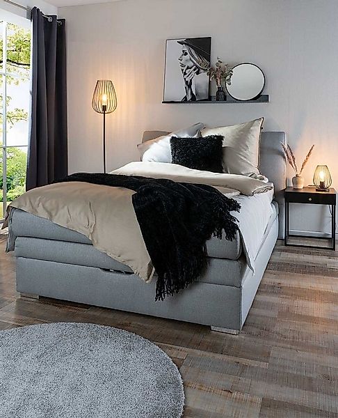 Wohndecke Wohnplaid, Schwarz, B 130 cm, L 180 cm, Home4You günstig online kaufen