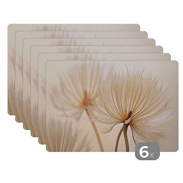 MuchoWow Platzset Blumen - Beige - günstig online kaufen
