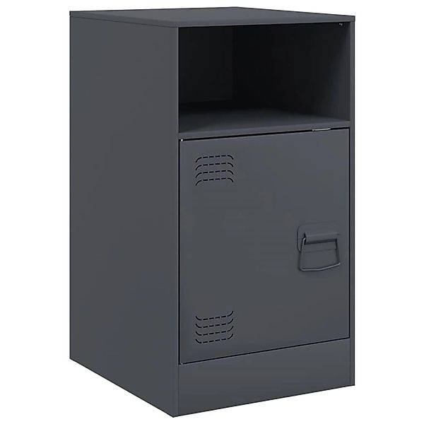 vidaXL Nachttisch Nachttisch Anthrazit 34,5x39x62 cm günstig online kaufen