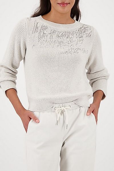 Monari Strickpullover Pullover Schmuck + Lurex Regular fit mit Rundhalsauss günstig online kaufen