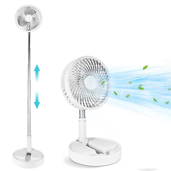 BlingBin Tischventilator Ausziehbarer Mini Akku Ventilator, günstig online kaufen