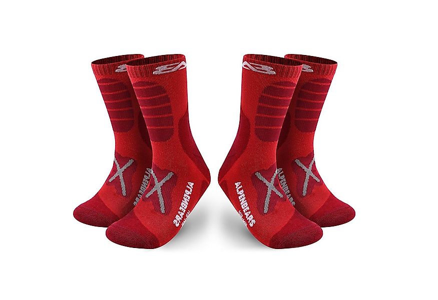 Alpen Bears Wandersocken 2er-Set Socken braun Gr. L (2-Paar) Funktionssocke günstig online kaufen