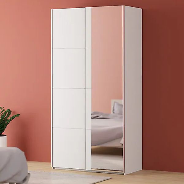 FORTE Schwebetürenschrank, Höhe 2,35 mtr, stehende Montage, Spiegel günstig online kaufen