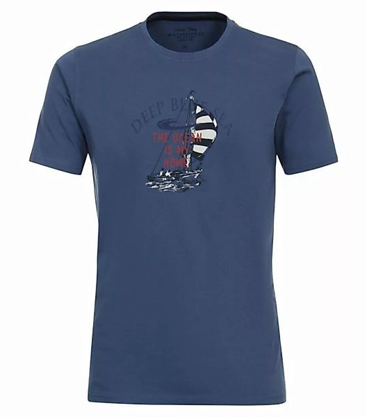 Redmond T-Shirt T-SHIRT ROUND NECK MIT PRINT 1 15 BLAU günstig online kaufen