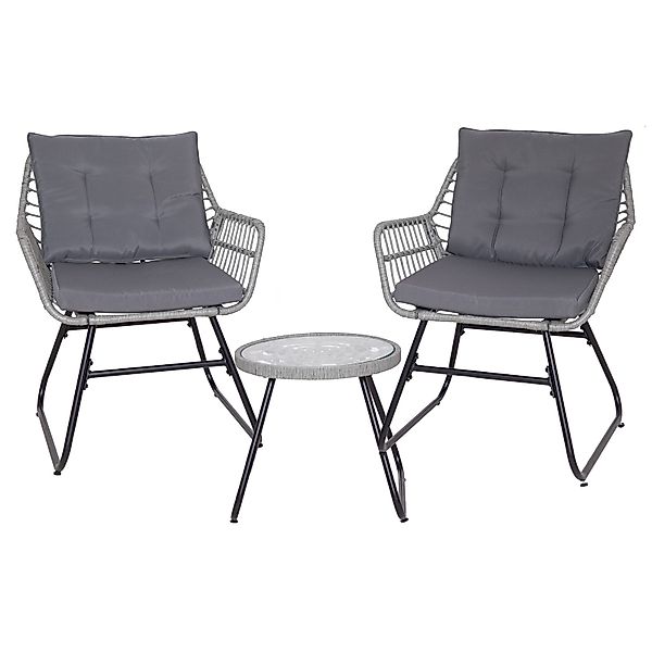 SVITA Balkonset AMALFI, Rattan, Outdoor, Sitzgruppe, günstig online kaufen