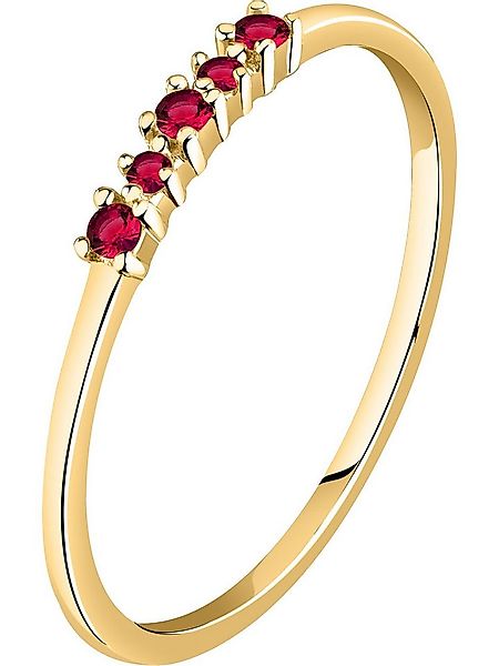 Live Diamond Diamantring, Rubin (synthetisch), Lab Grown günstig online kaufen