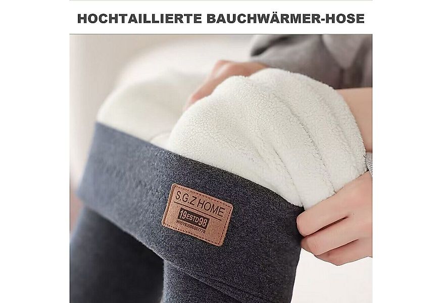 Refttenw Thermoleggings Verlängert Leggins Gefütterte Highwaist Damen Stret günstig online kaufen