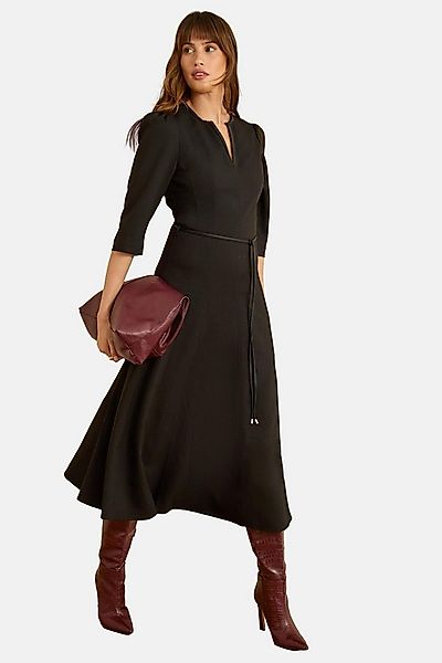 Love & Roses Midikleid Love & Roses Midikleid mit 3/4-Ärmeln und Gürtel (1- günstig online kaufen