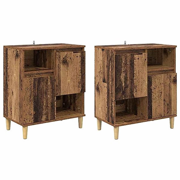 vidaXL Sideboards 2 Stk Altholz 60 x 35 x 70 cm Holzwerkstoff 3415555 günstig online kaufen