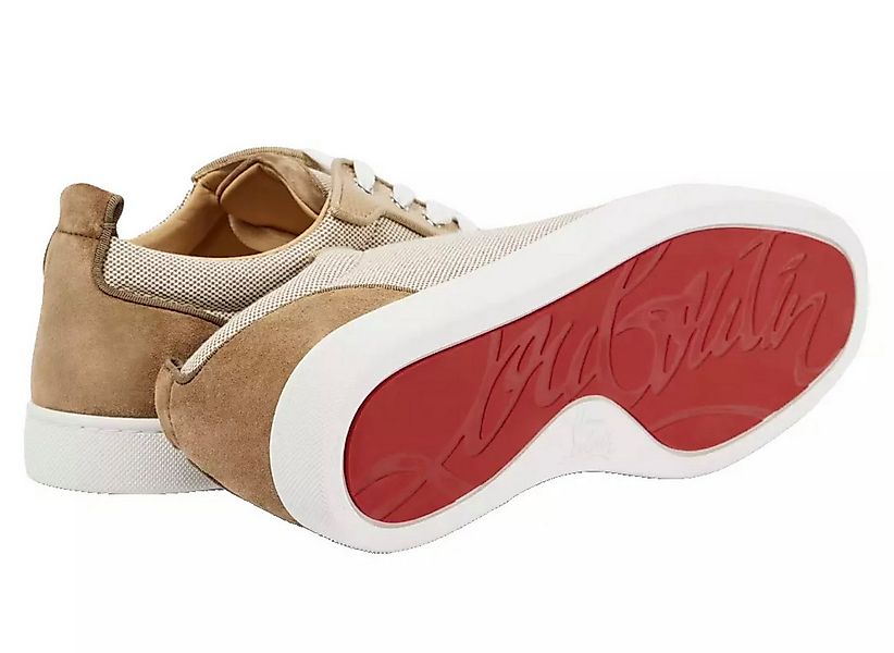 CHRISTIAN LOUBOUTIN Louis Suede Canvas Schuhe Sneaker Handwerkskunst aus It günstig online kaufen